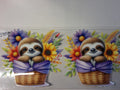 Sloth in basket