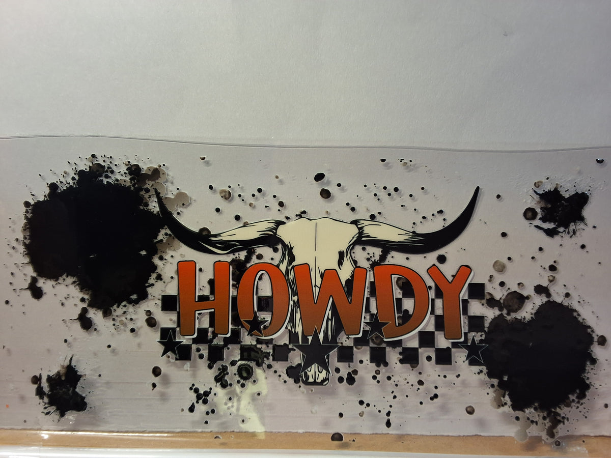 Splattered Howdy