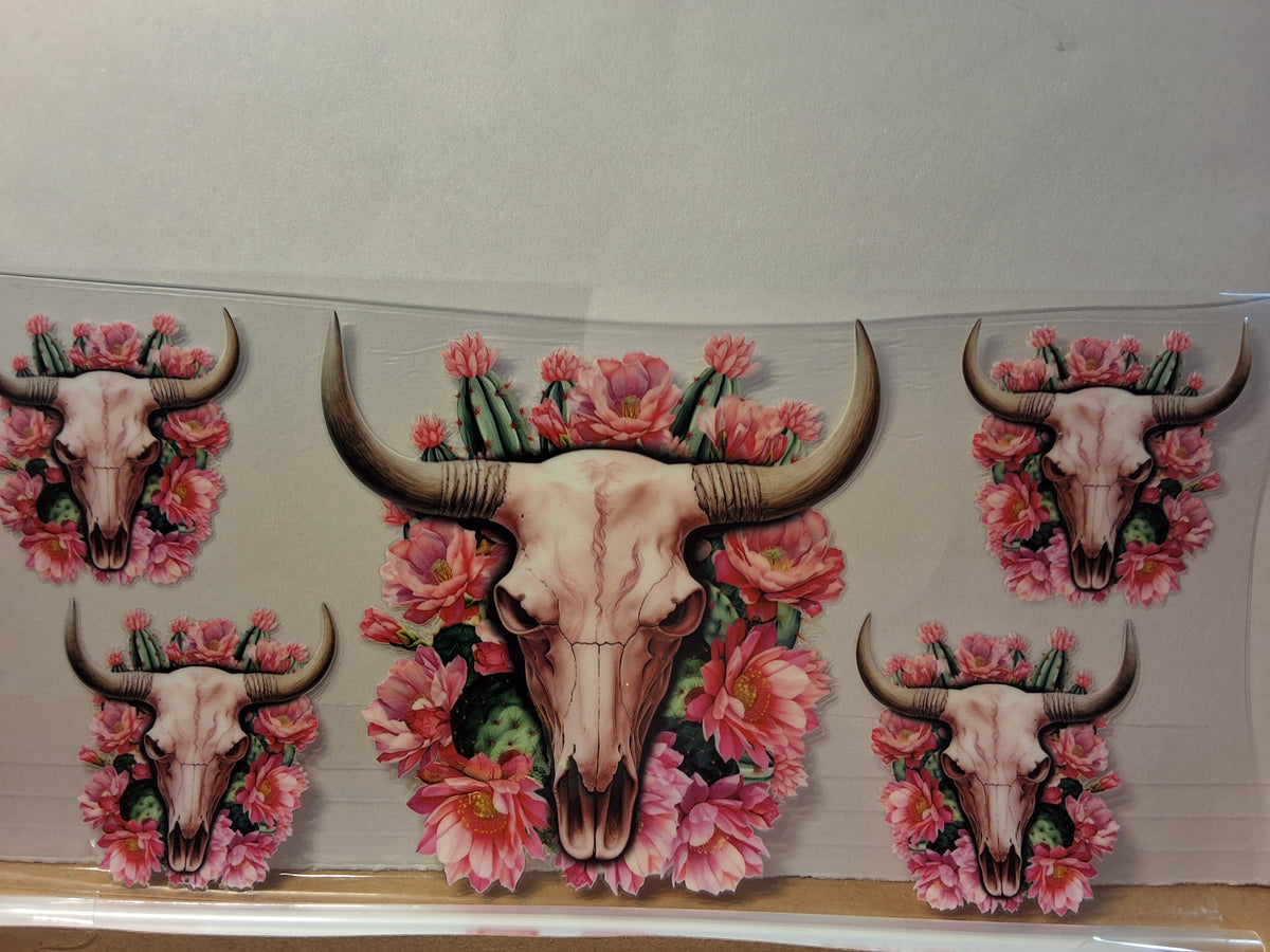 Pink Cactus Skull