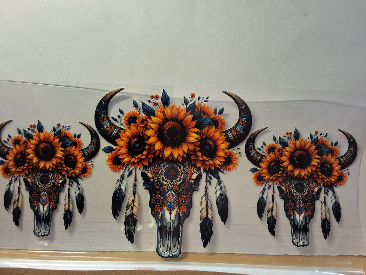 Sunflower Cow Skull