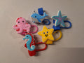 Ocean Animals 2 Straw Toppers
