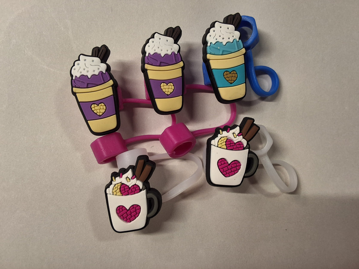 Ice Cream Cone Straw Toppers