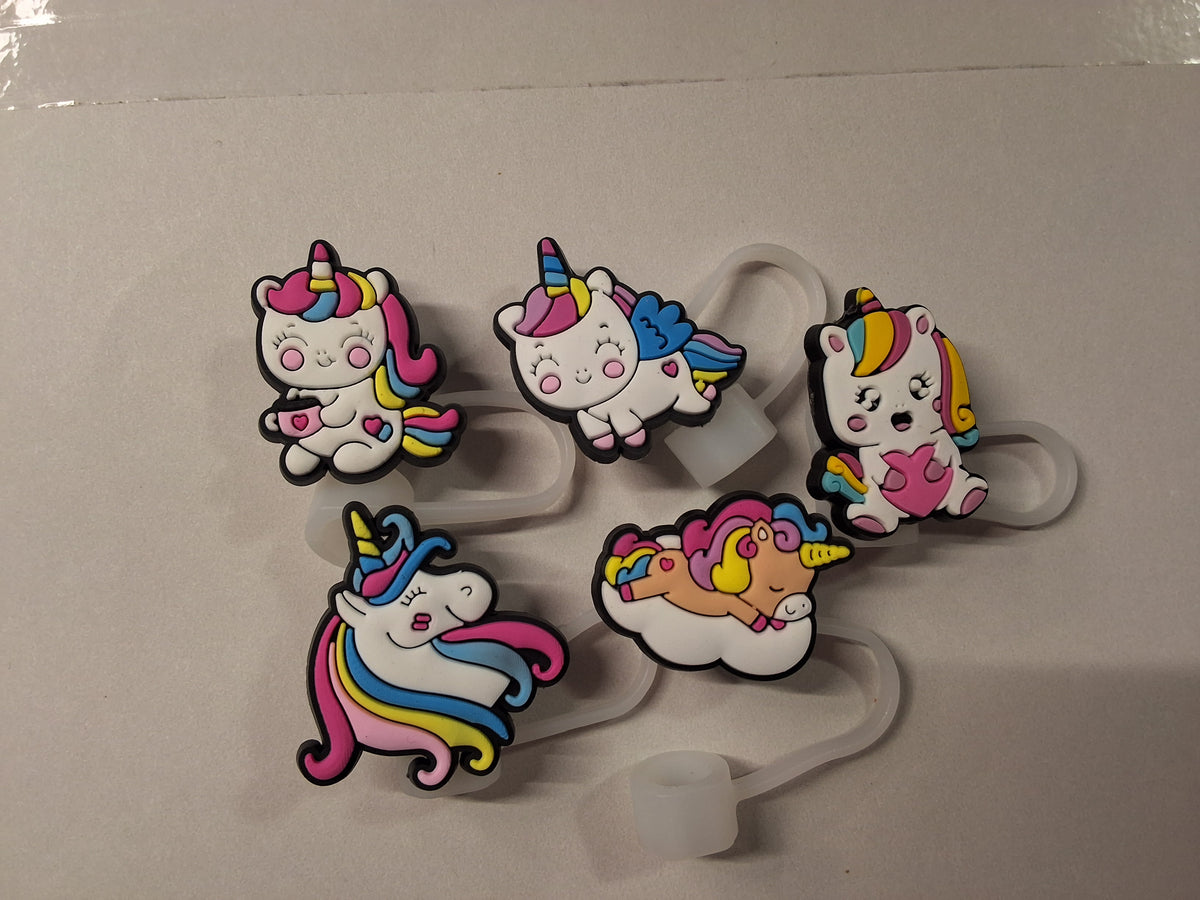 Unicorn Straw Toppers