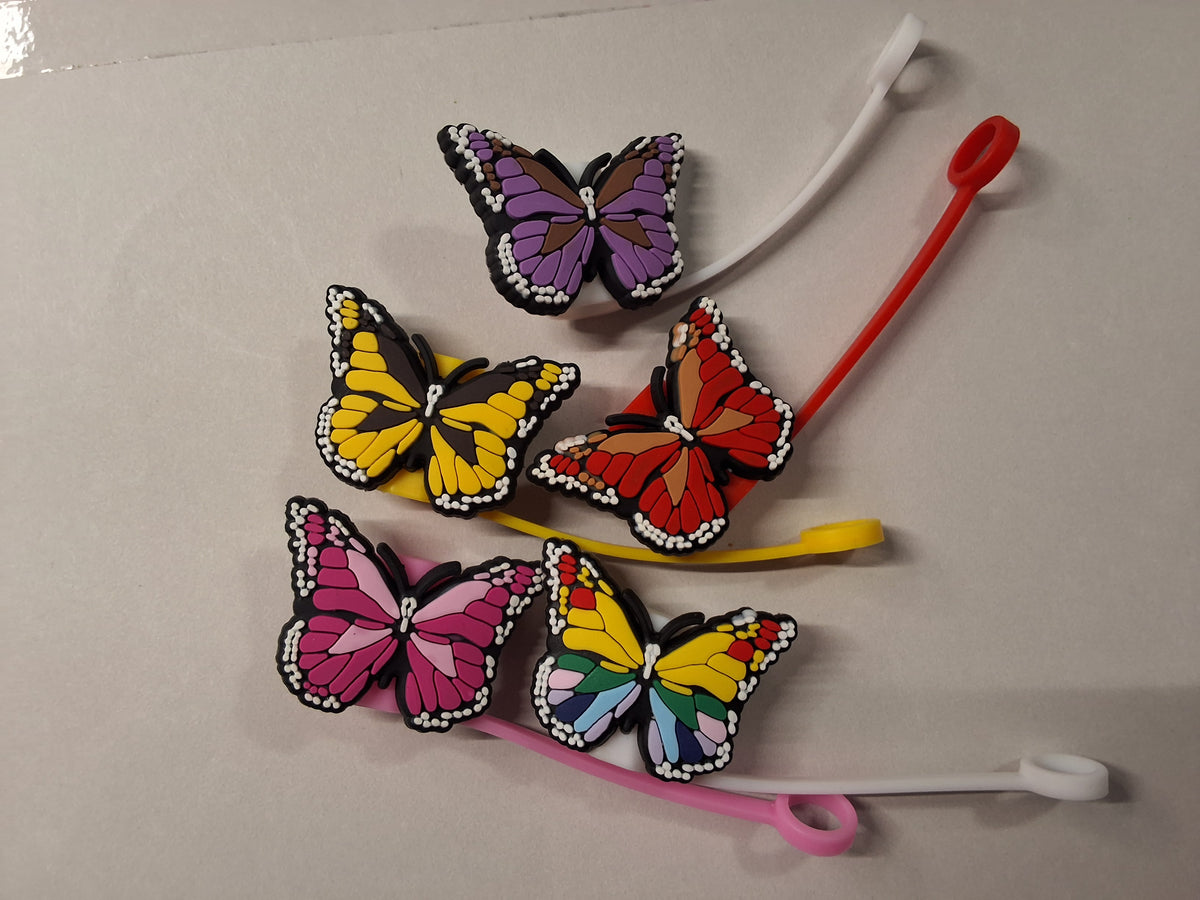 Butterfly 2 Straw Toppers