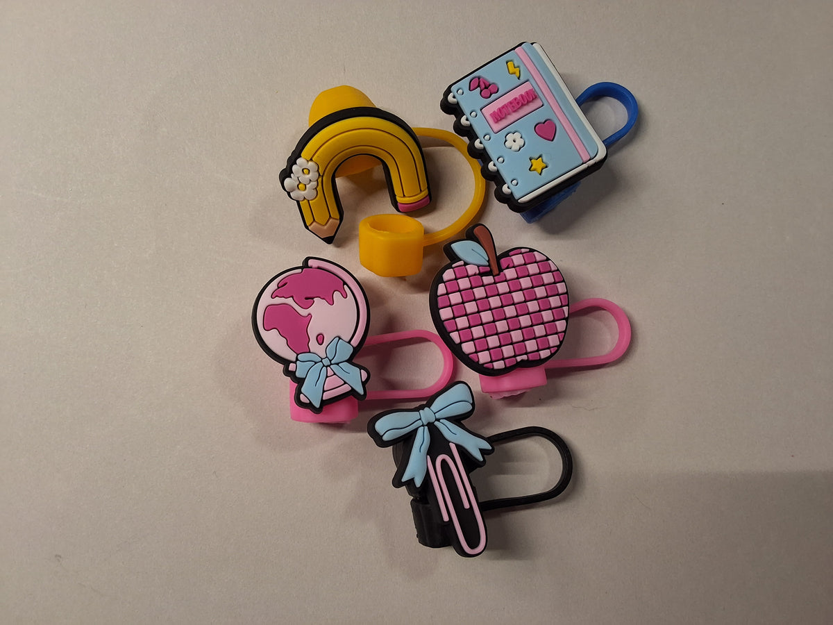 School 2 Straw Toppers