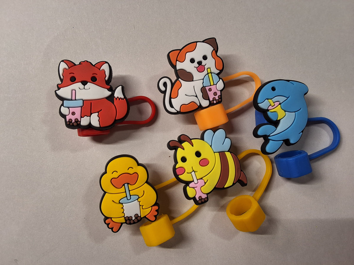 Animal Straw Toppers