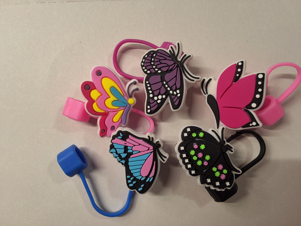 Butterfly 2 Straw Toppers