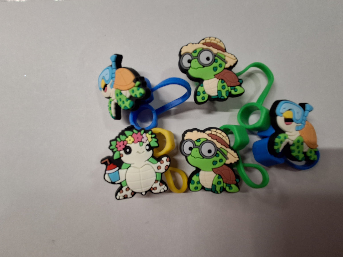 Turtles Straw Toppers