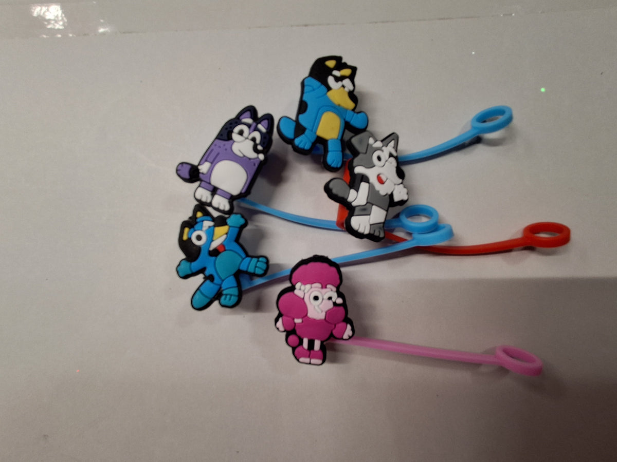 Bluey Straw Toppers