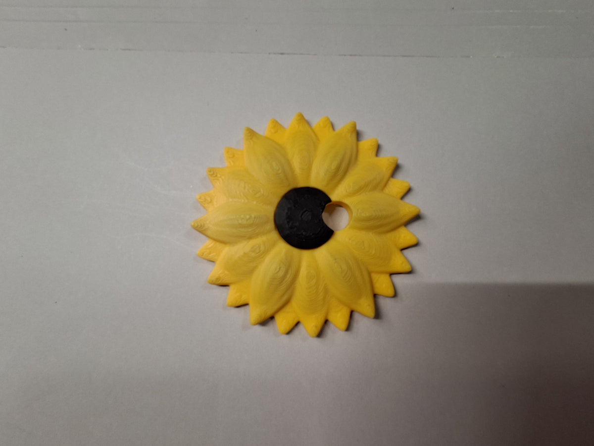 Sunflower Lid Straw Charm