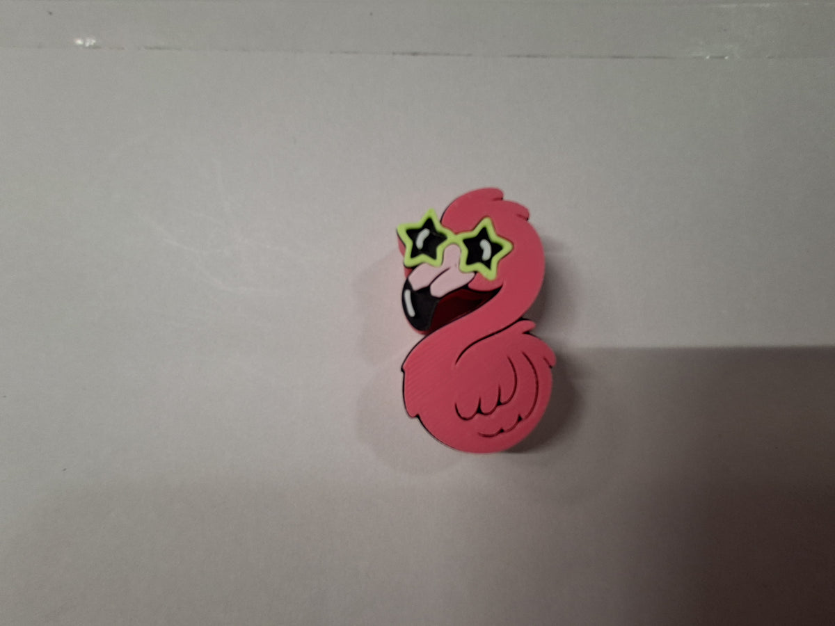 Flamingo Straw Charm