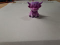 Purple Sitting Cow Straw Topper
