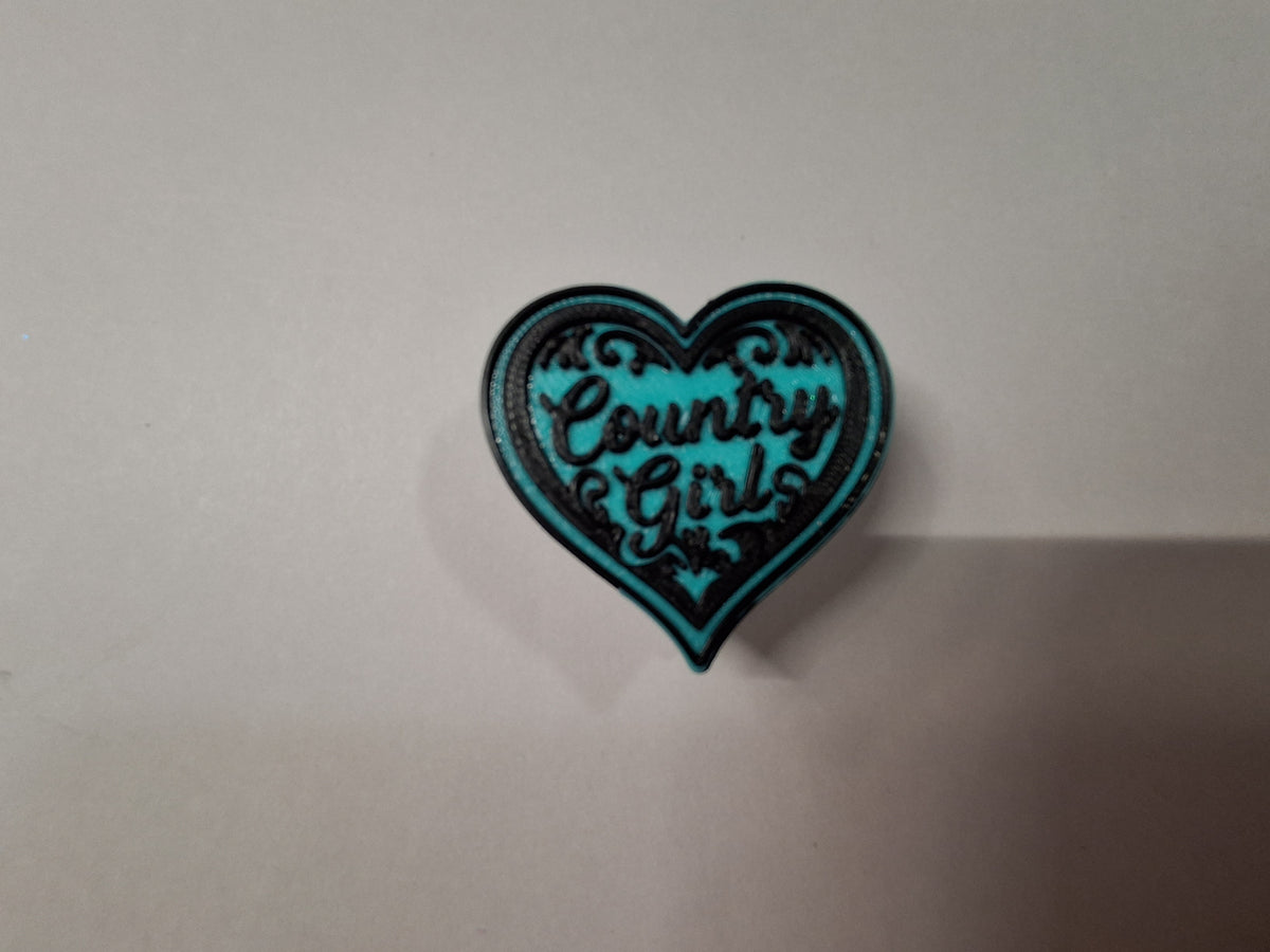 Country Girl Straw Charm