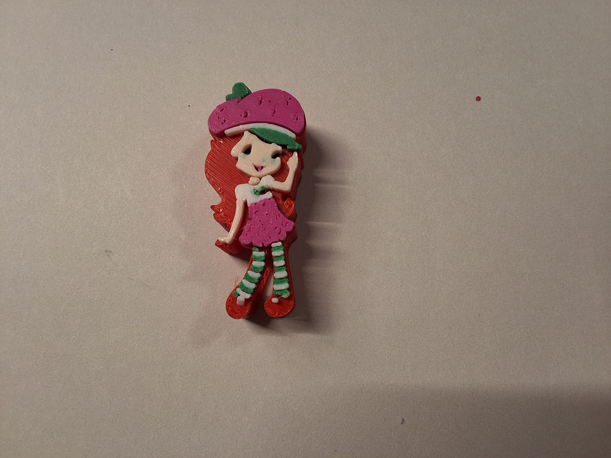 Strawberry S Girl Straw Charm