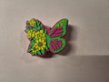 Colored Butterfly Straw Charm