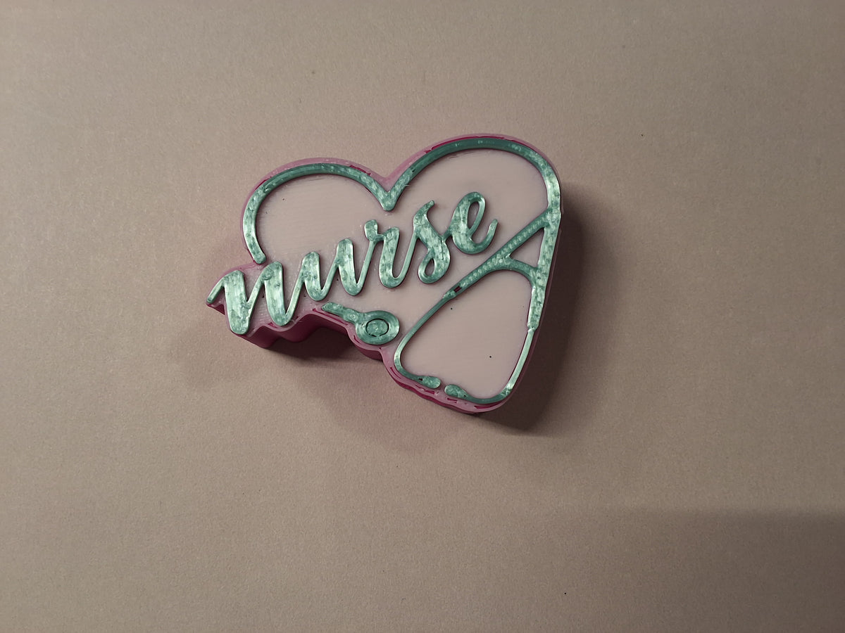 Nurse Heart Straw Charm