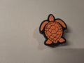 Orange Turtle Straw Charm