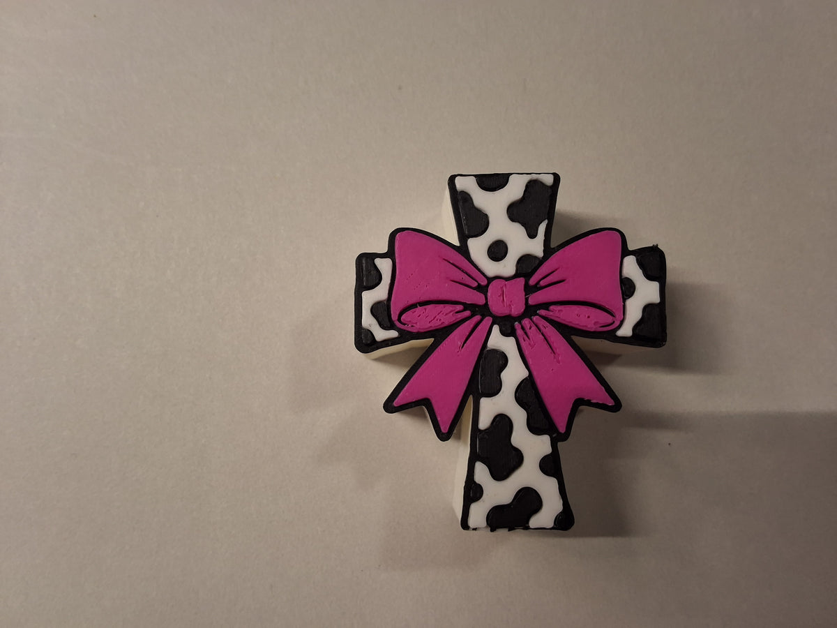 Cow Print Straw Charms