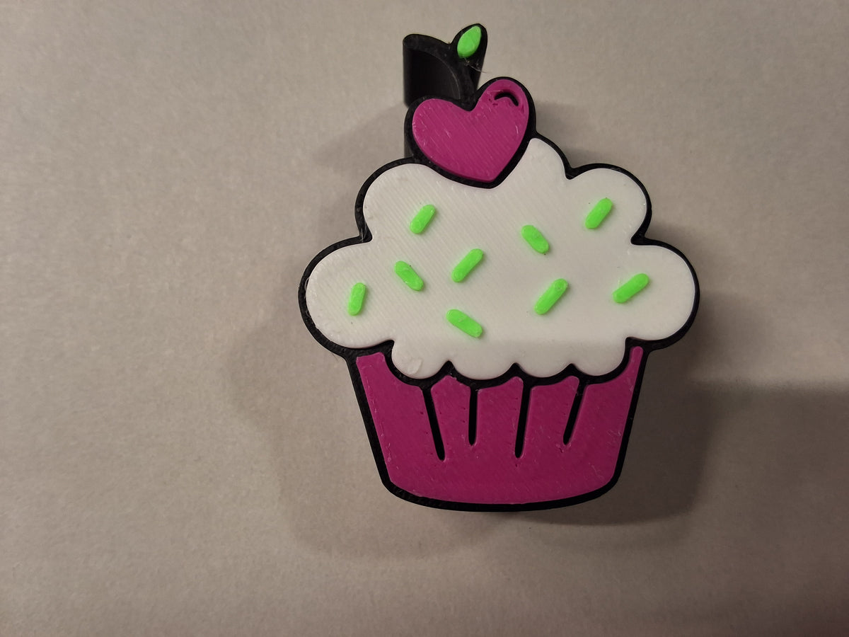 Cupcake Straw Charm