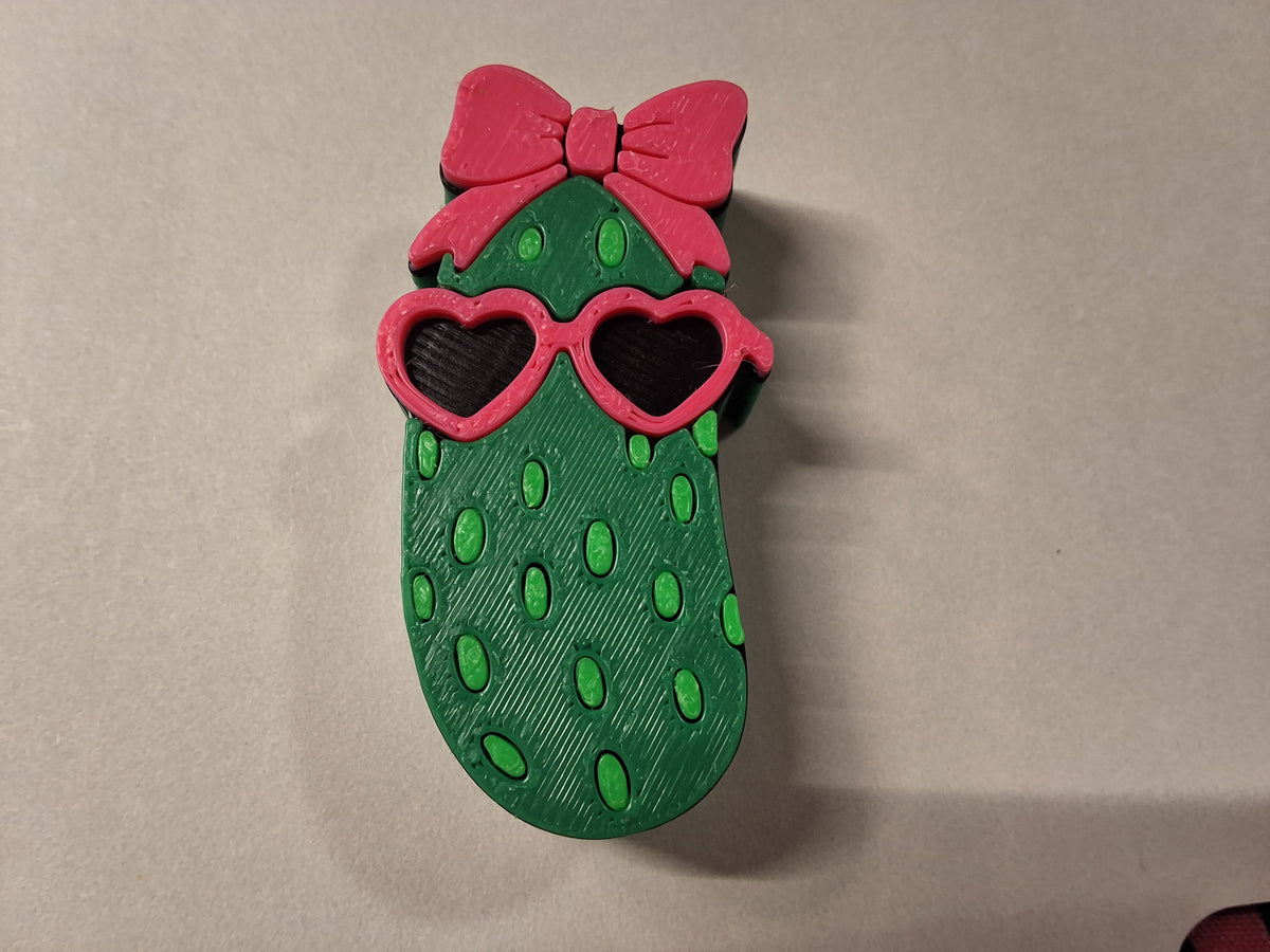 Pickle Pink Straw Charm