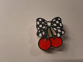 Checkered Cherry Straw Charms