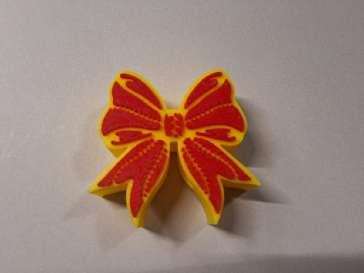 Yellow Bow Straw Charm