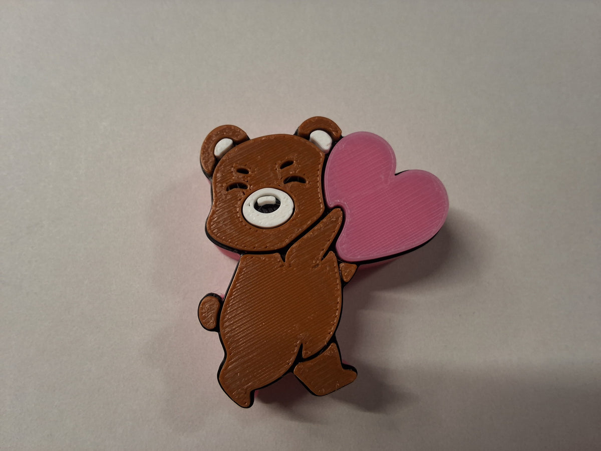Teddy Bear Straw Charm