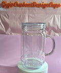 16oz Acrylic Mason Jar Snow Globe