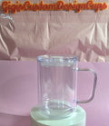 17oz Acrylic Snow Globe Mug