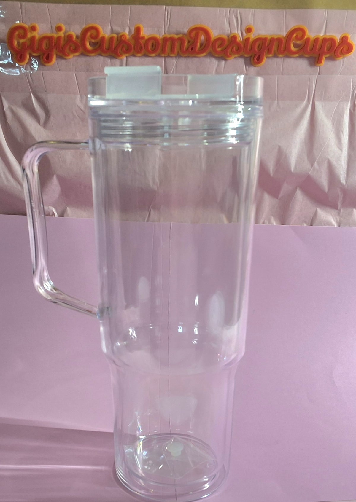 40oz Acrylic Snow Globe Tumbler