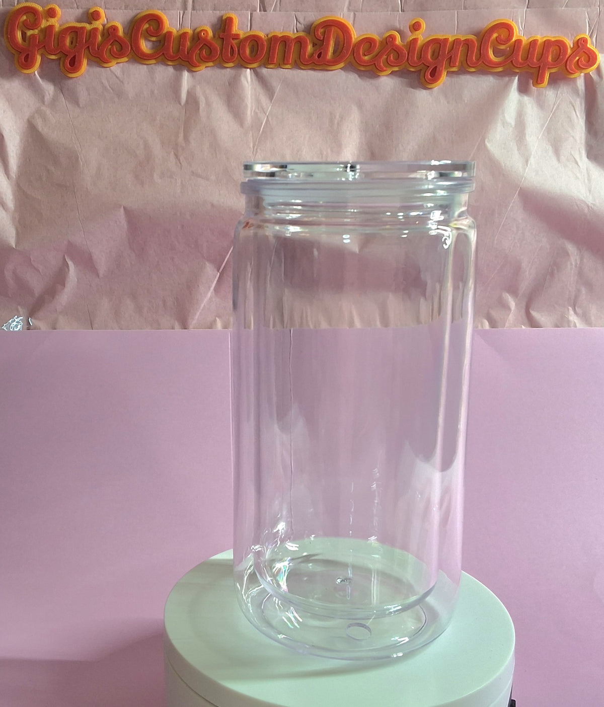 16oz Acrylic Snow Globe Tumbler