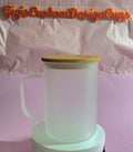 16oz Glass Frosted Mug (non snow globe)
