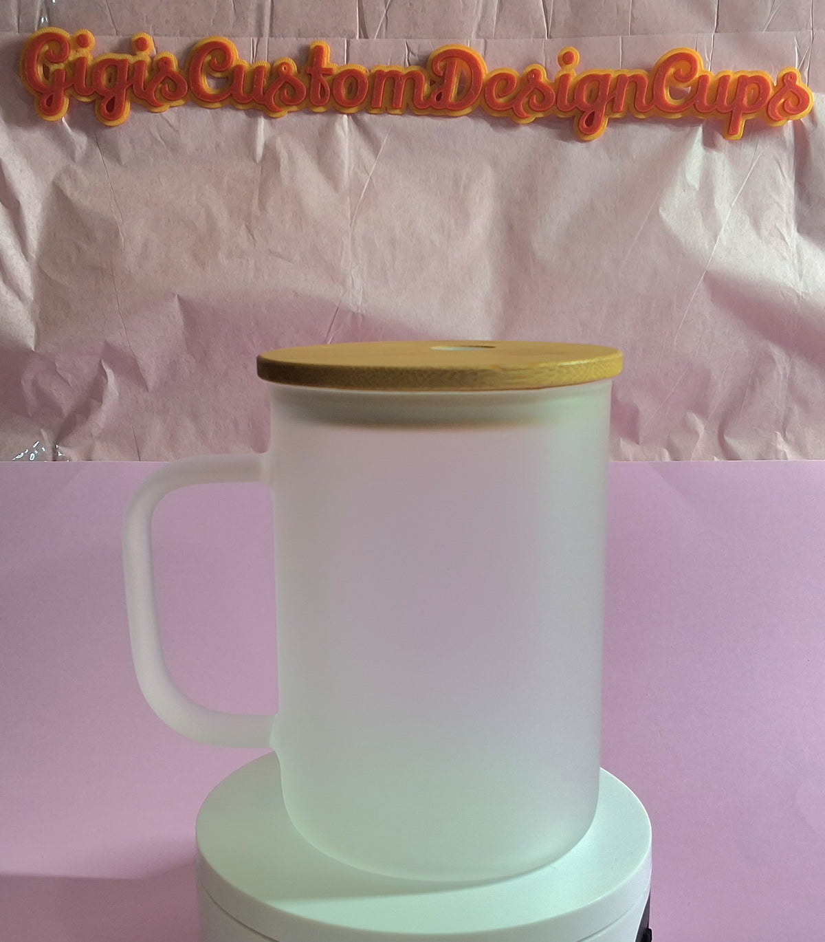16oz Glass Frosted Mug (non snow globe)