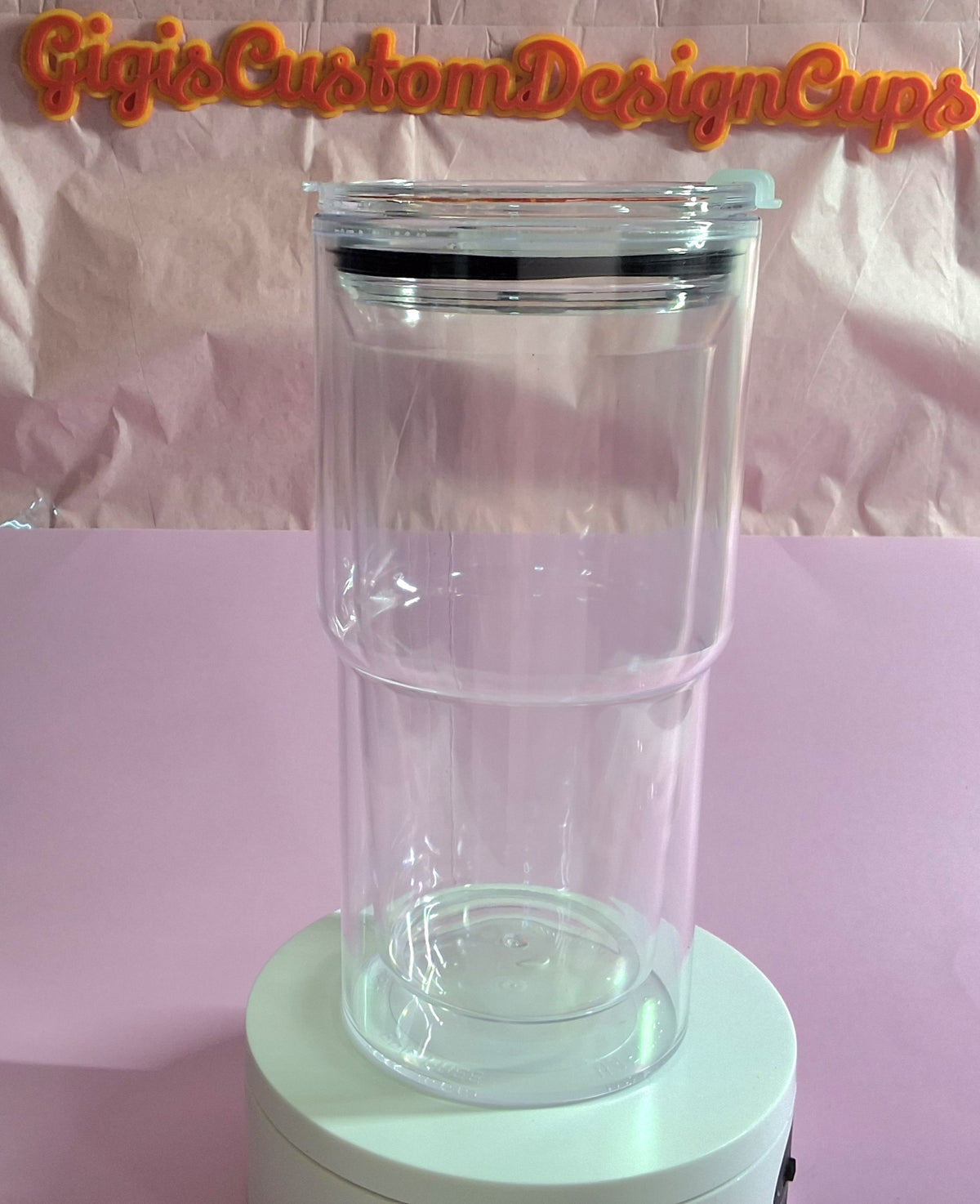 18oz Acrylic Snow Globe Tumbler